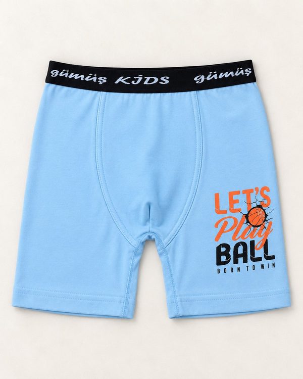 Erkek Çocuk Likralı Renkli Baskılı Boxer