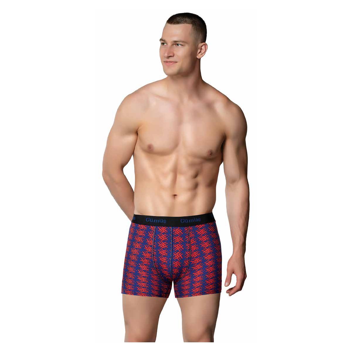Erkek Likralı Empirme Boxer