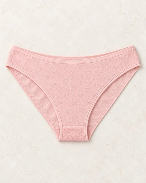 Kadın Jakarlı Kalp Desenli Bikini