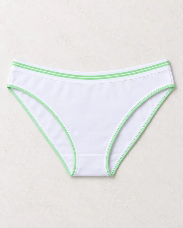 Kadın Likralı Beli Çizgili Bikini