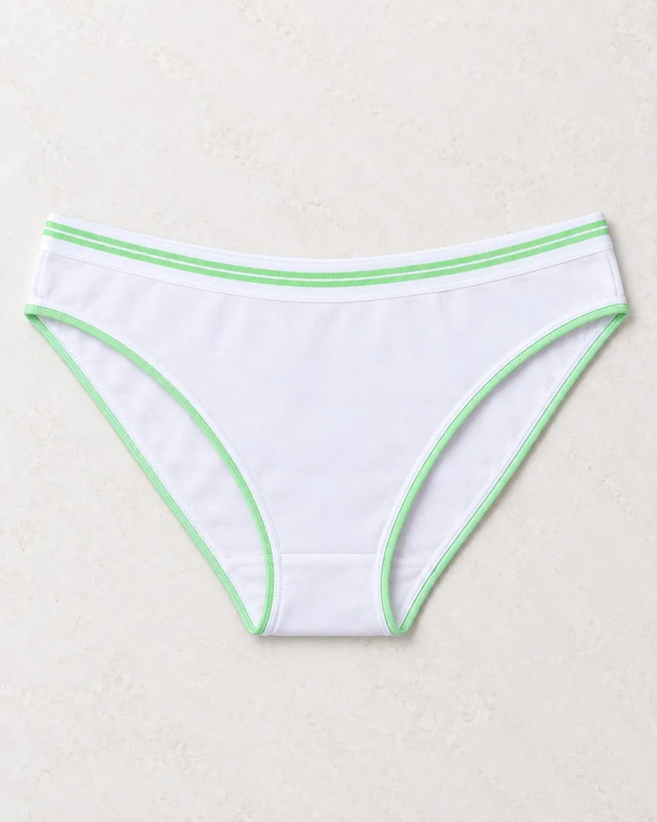 Kadın Likralı Beli Çizgili Bikini