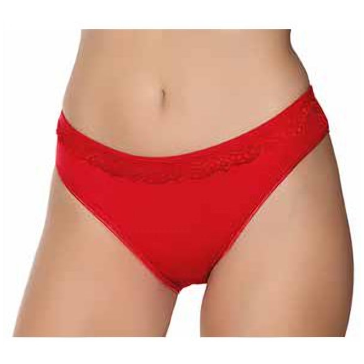 Kadın Likralı Beli Dantelli Bikini