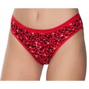 Kadın Likralı Daire Baskılı Bikini