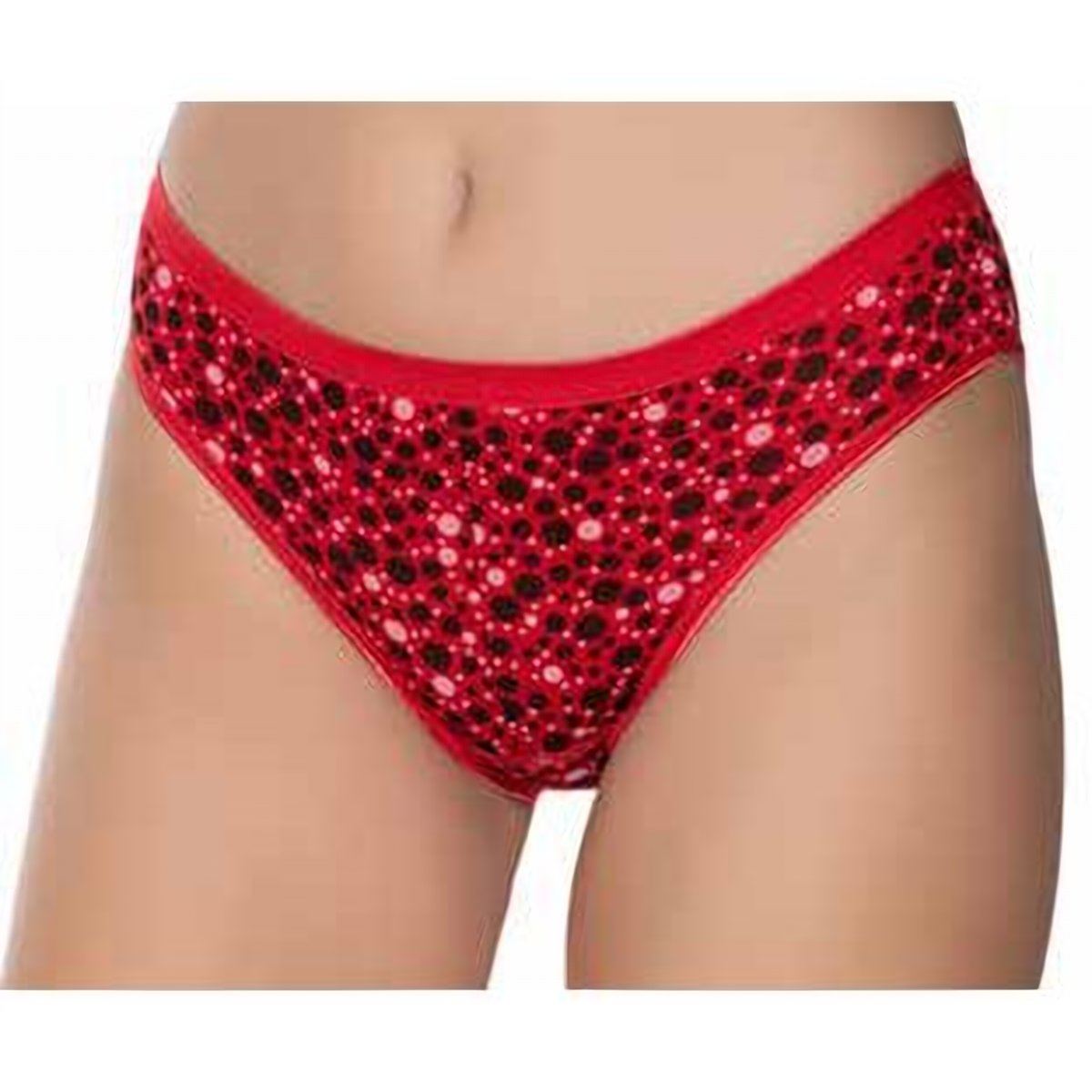Kadın Likralı Daire Baskılı Bikini