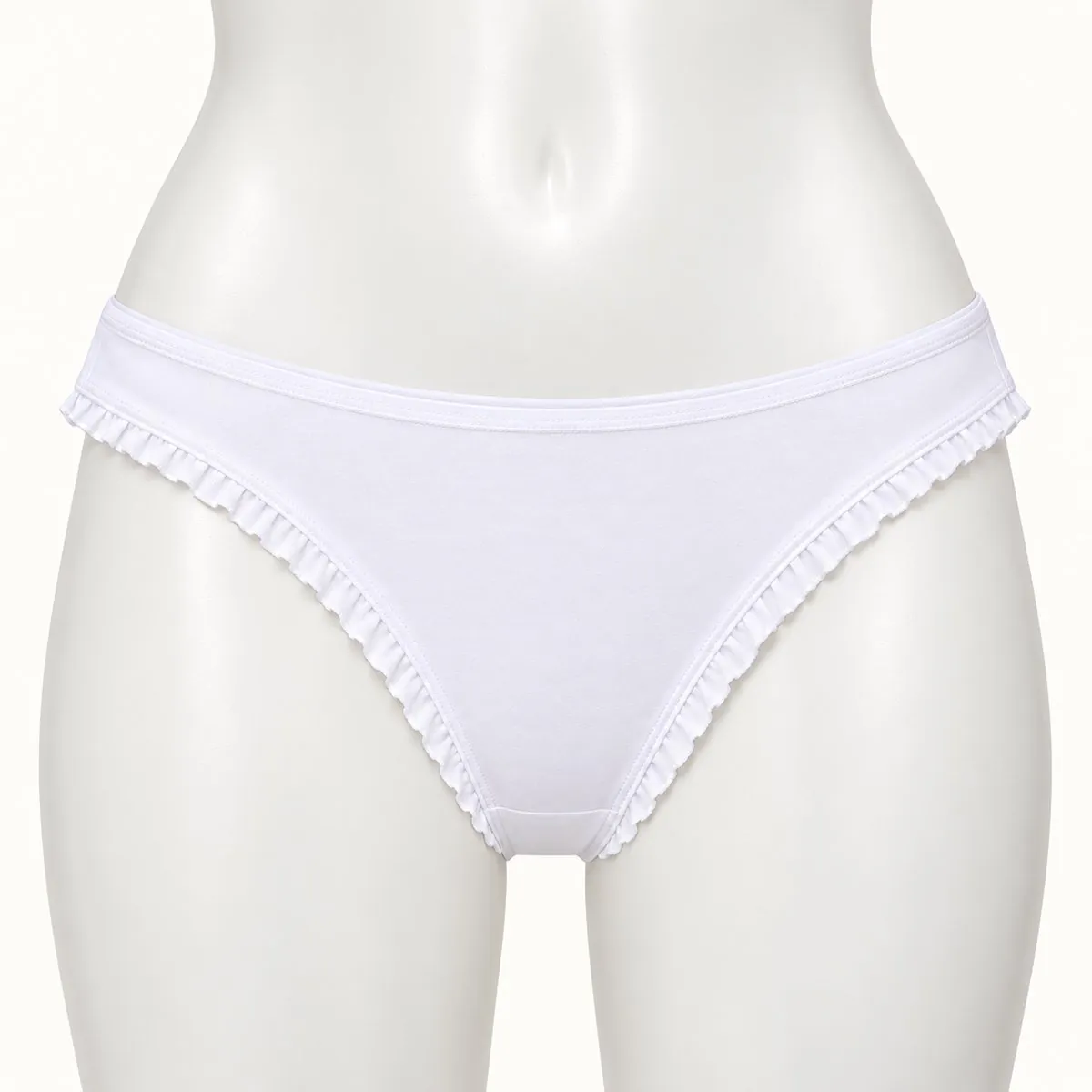 Kadın Likralı Fırfır Paça Bikini