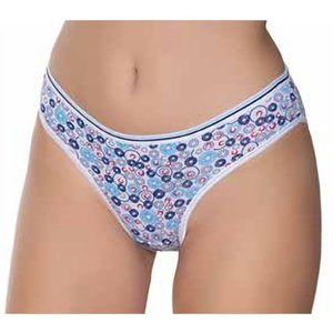 Kadın Likralı İnce Bel Halka Baskılı Bikini