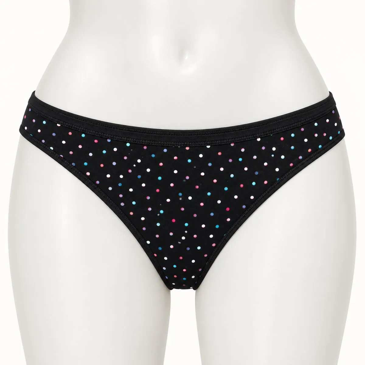 Kadın Likralı İnce Bel Yıldız Baskılı Bikini