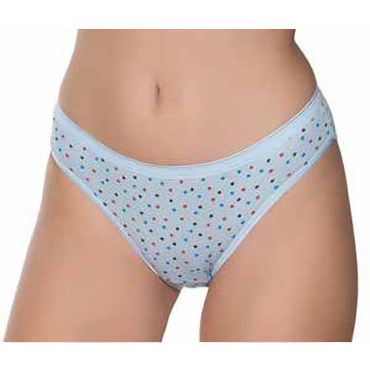 Kadın Likralı İnce Bel Yıldız Baskılı Bikini