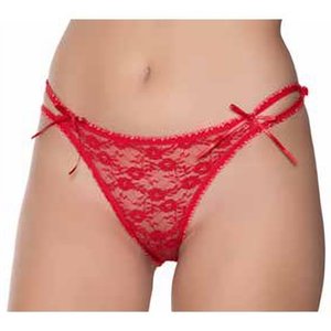 Kadın Likralı İpli Tül Dantel Bikini
