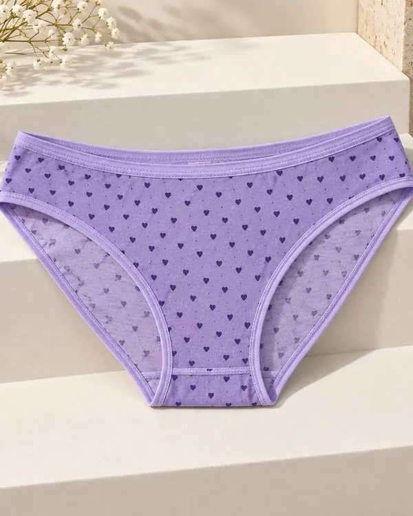 Kadın Likralı Kalpli Noktalı Bikini