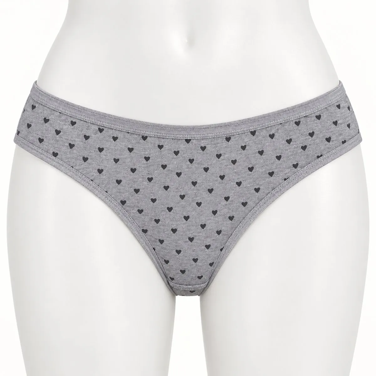 Kadın Likralı Kalpli Noktalı Bikini