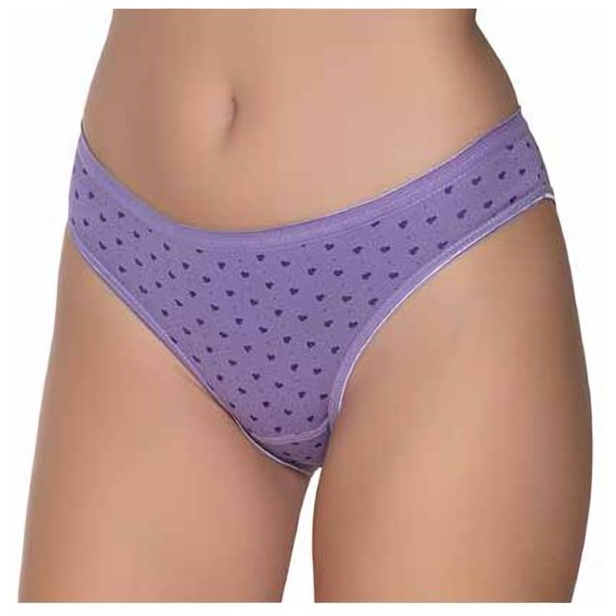 Kadın Likralı Kalpli Noktalı Bikini
