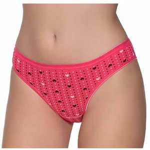 Kadın Likralı Kalpli Puantiyeli Bikini