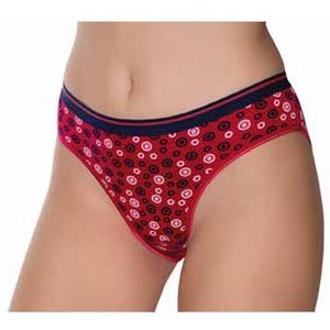 Kadın Likralı Kemer Lastikli Baskılı Bikini