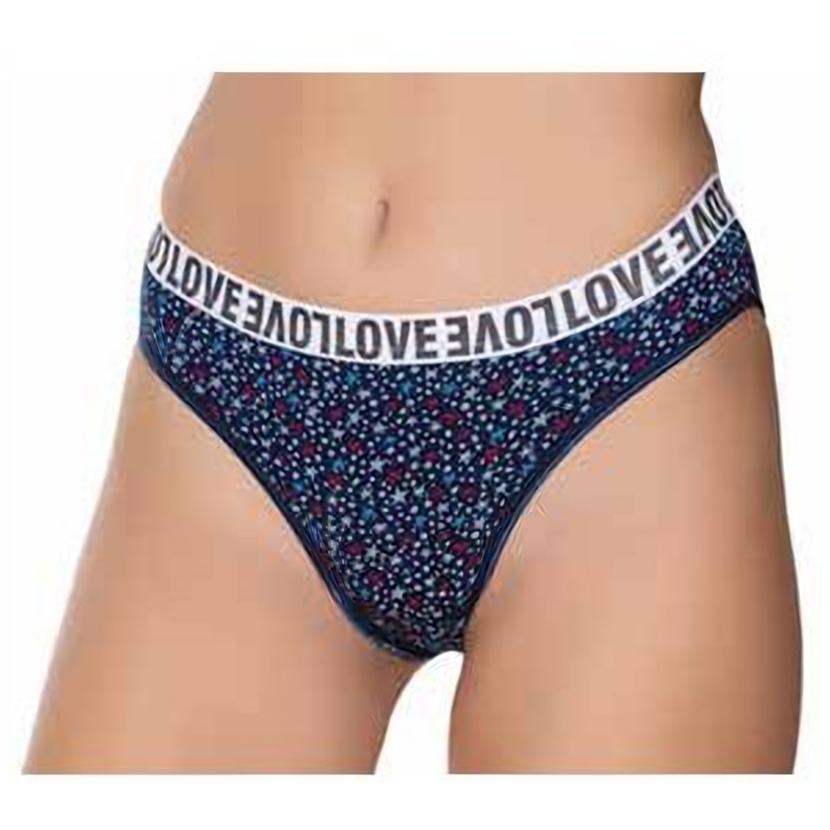 Kadın Likralı Kemer Lastikli Galaksi Bikini