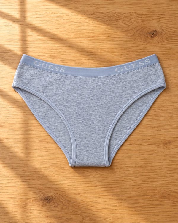 Kadın Ribana Beli Gümüş Yazılı Bikini