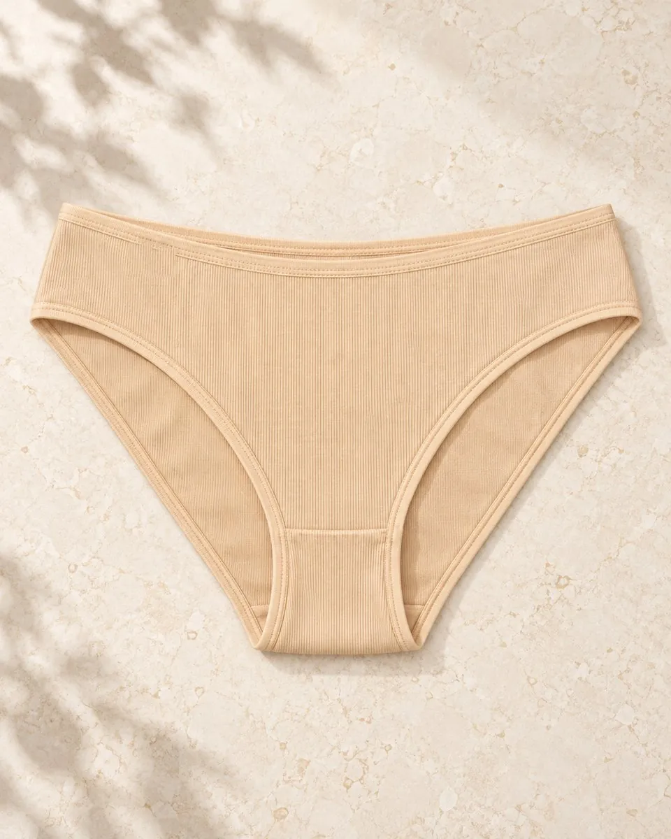 Kadın Ribana Düz Biye Bikini