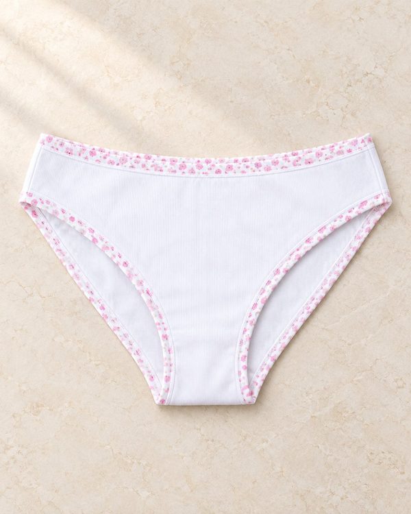 Kadın Ribana İnce Bel Biye Baskı Bikini