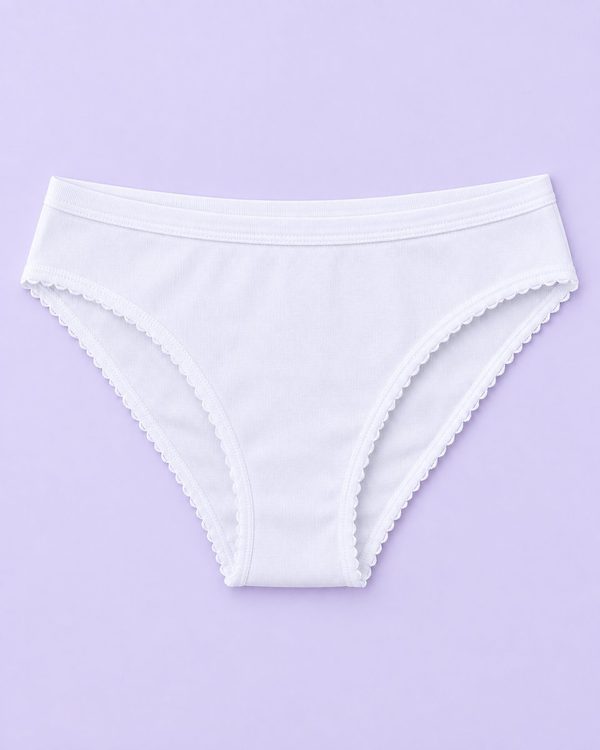 Kadın Ribana Reçme Bel Fırfır Paça Bikini
