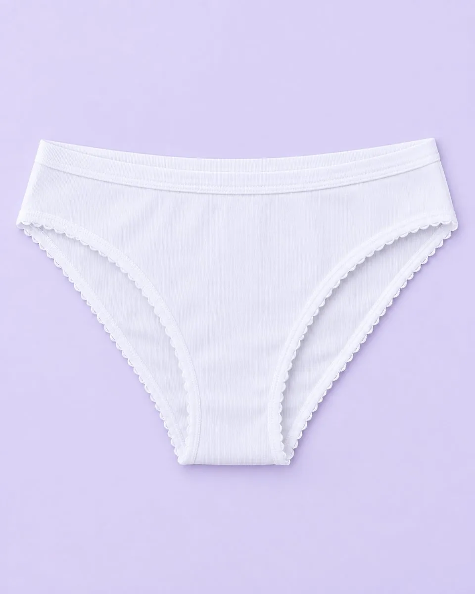 Kadın Ribana Reçme Bel Fırfır Paça Bikini